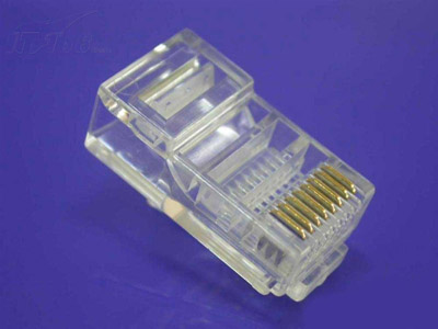 金鱗羽超五類非屏蔽鍍金水晶頭